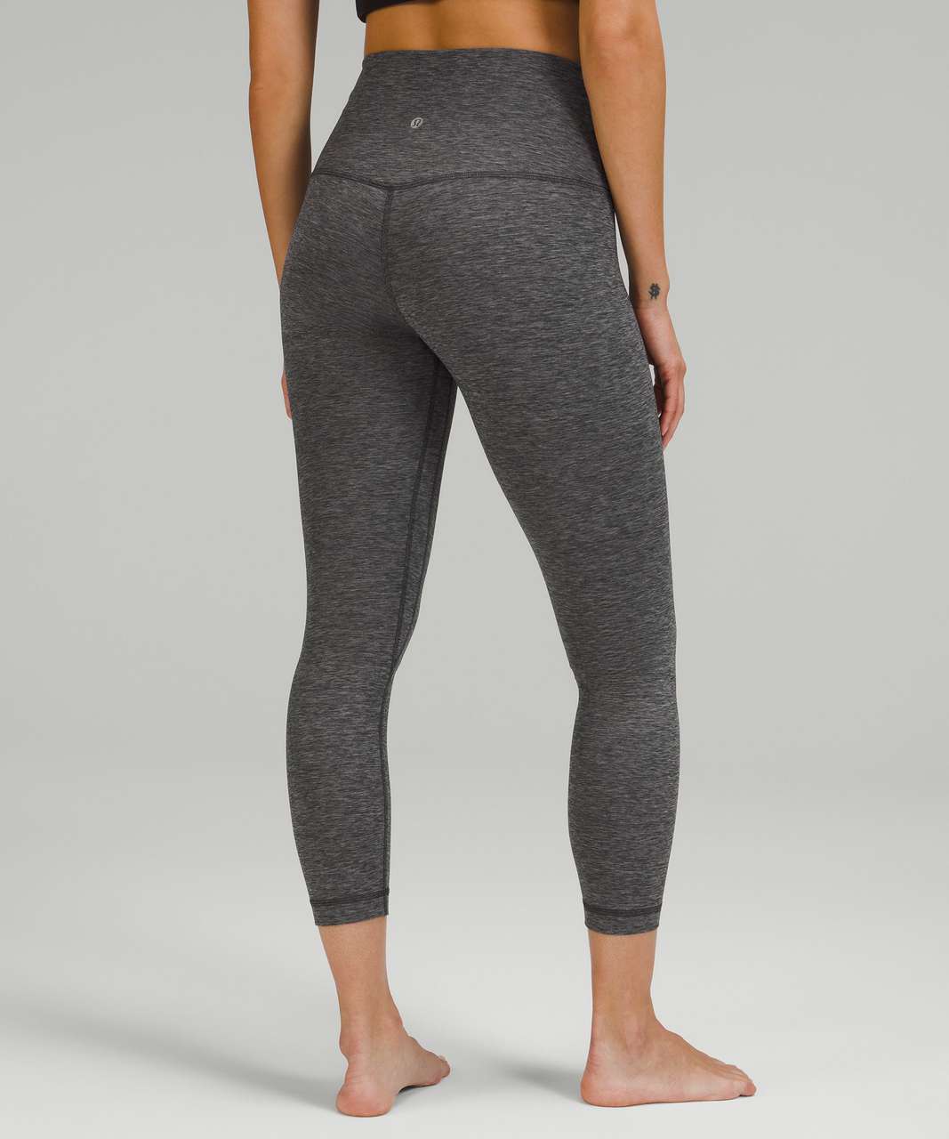 Lululemon Align High Rise Crop with Pockets 23 - Graphite Grey - lulu  fanatics