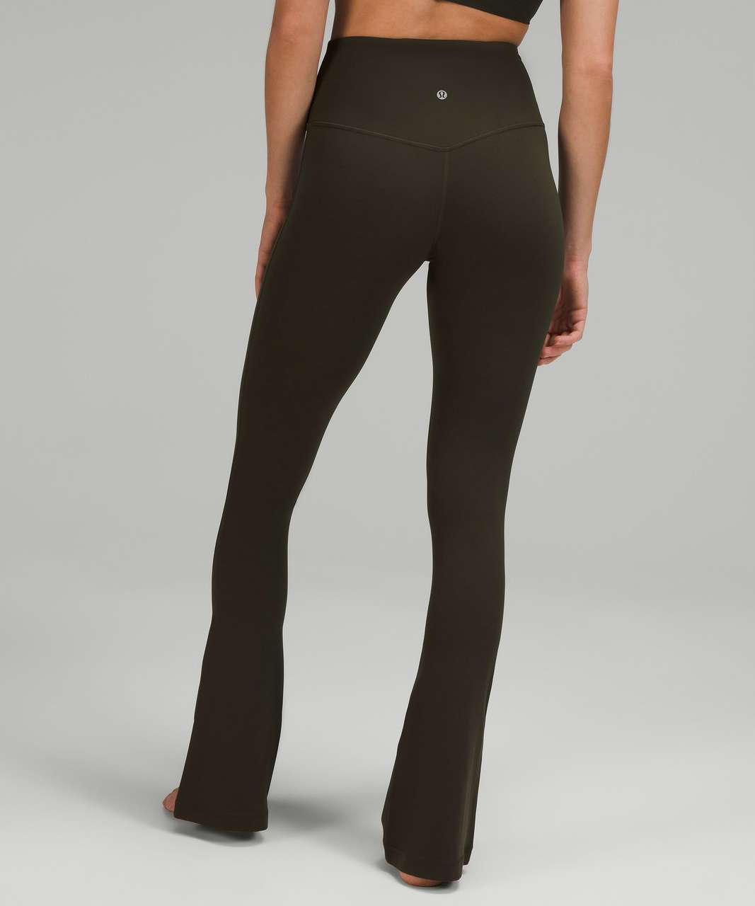 Lululemon Align High-Rise Mini Flare Pant 32 - Dark Olive - lulu fanatics