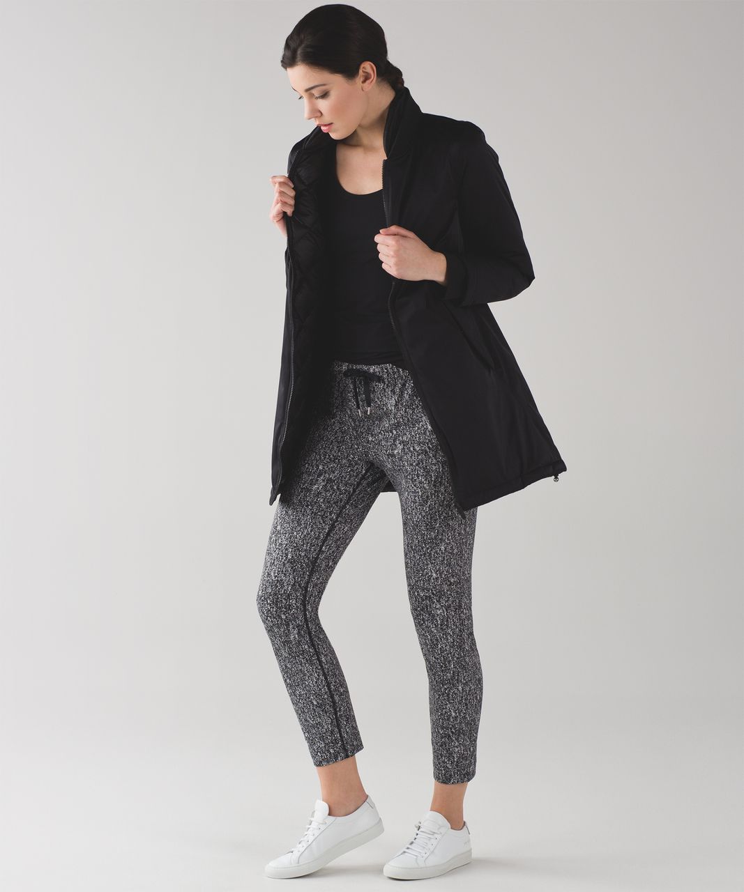 Lululemon Jet Pant - Power Luxtreme Suited Jacquard Black White