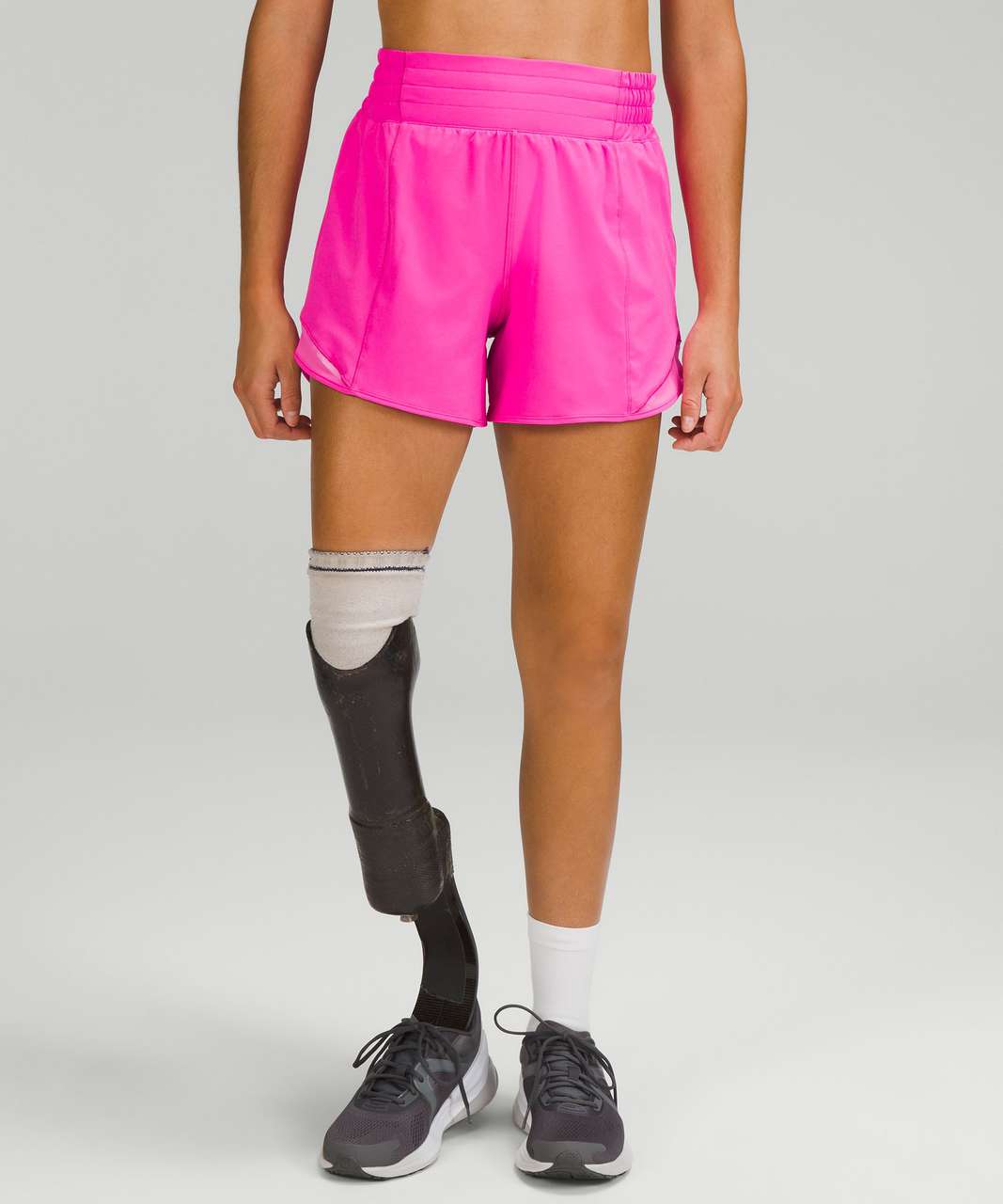 Lululemon Hotty Hot High-Rise Lined Short 4" - Pow Pink (First Release)