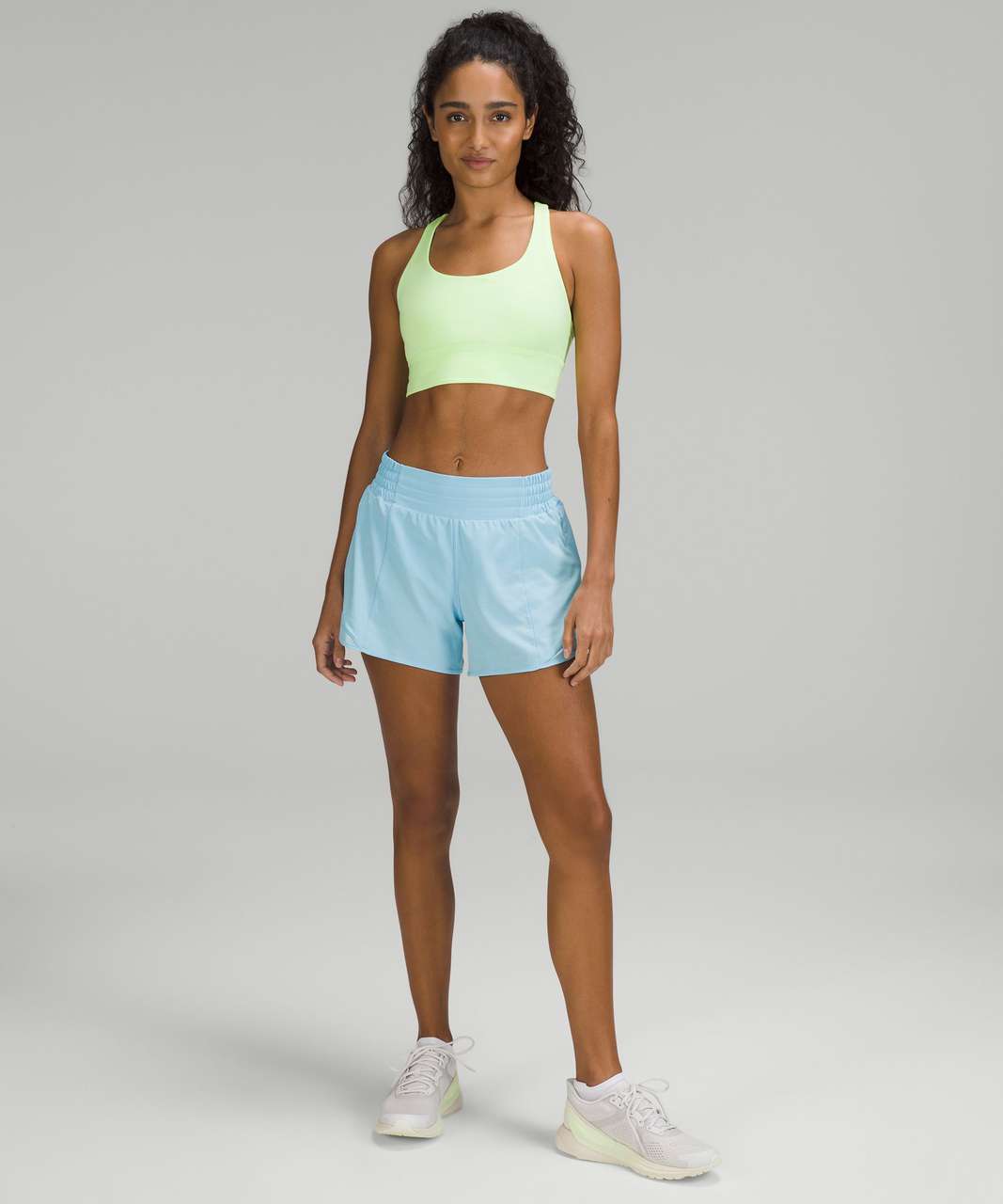 Lululemon Hotty Hot High-Rise Lined Short 4 - Blue Chill - lulu fanatics