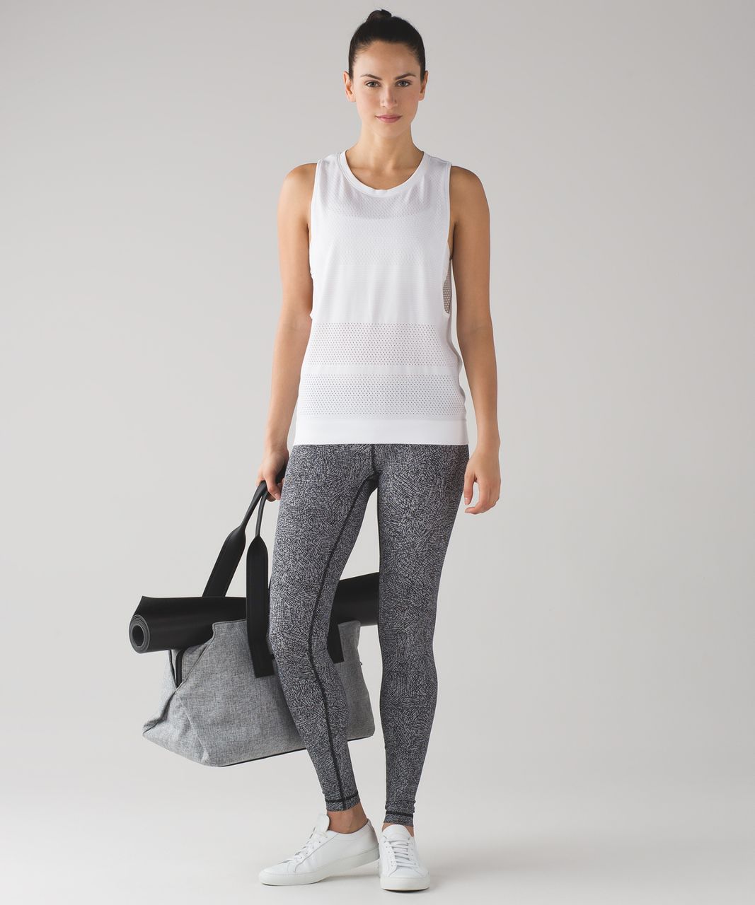 Lululemon Wunder Under Pant III - Line Up White Black