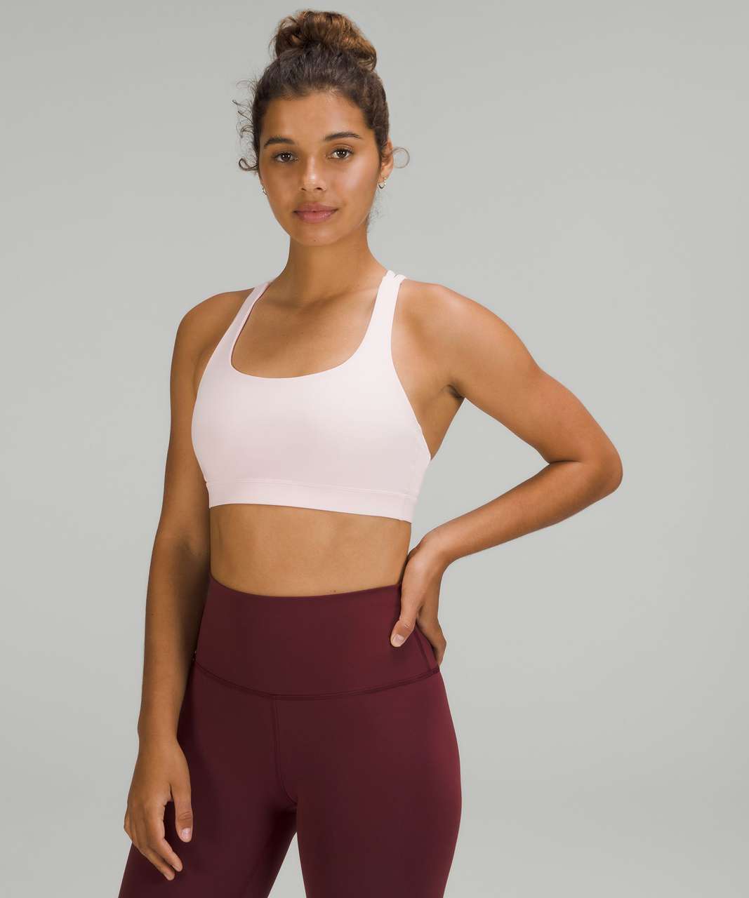 Lululemon Women's Energy Sports Bra Top Racerback Criss Cross