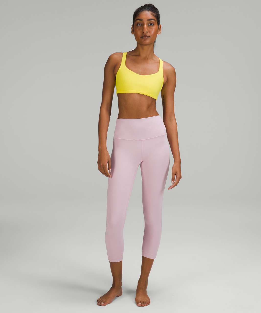 Lululemon Free to Be Bra - Wild *Light Support, A/B Cup - Sonic Yellow