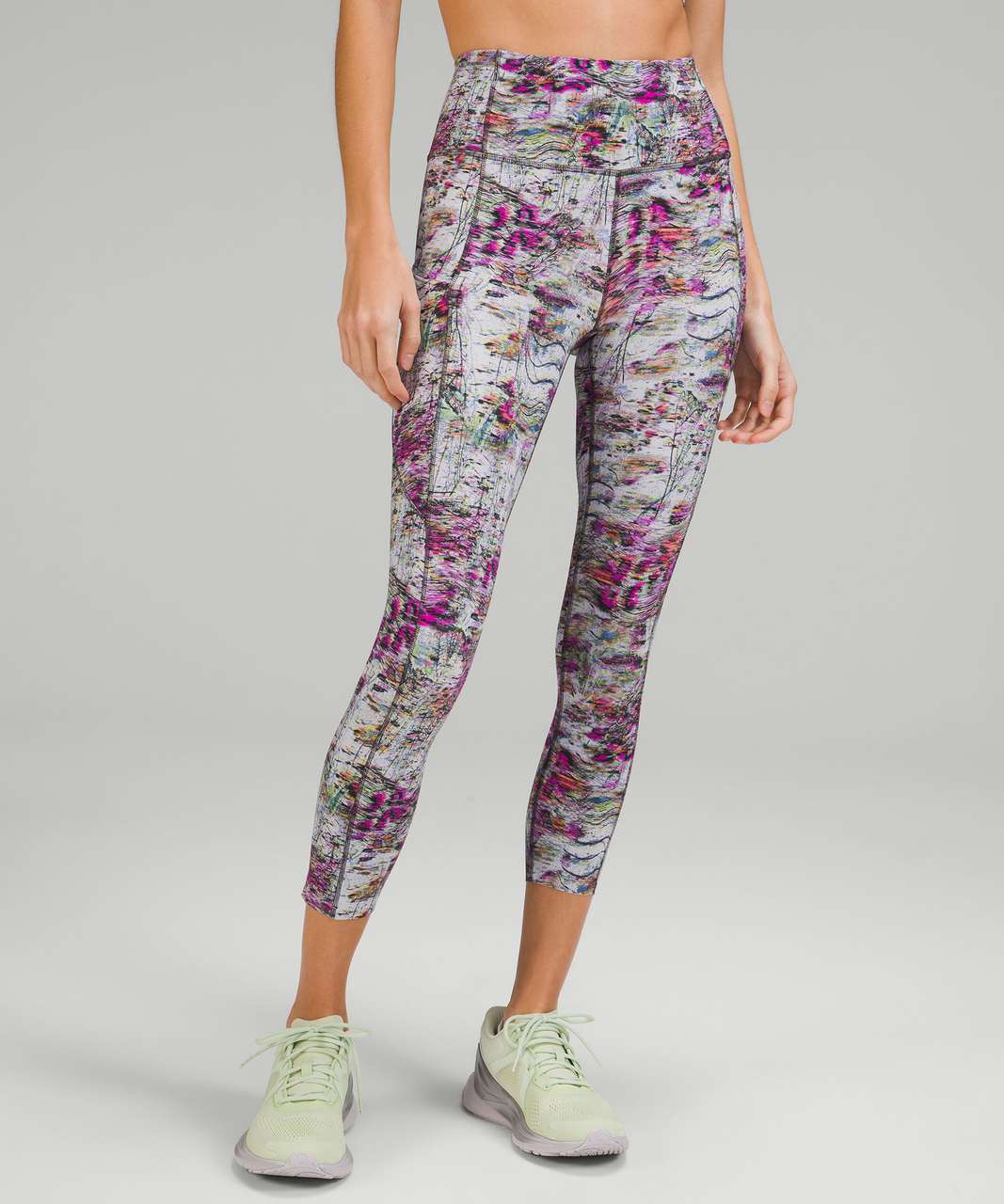 Lululemon Fast and Free High-Rise Crop 23" - Firework Floral Multi