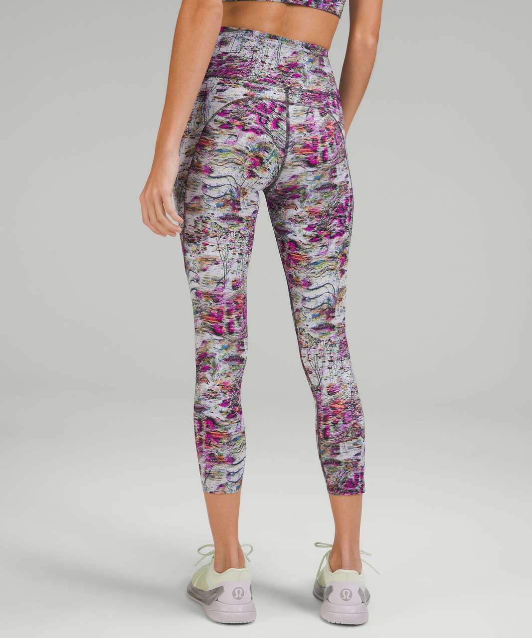 Lululemon Fast and Free High-Rise Crop 23" - Firework Floral Multi