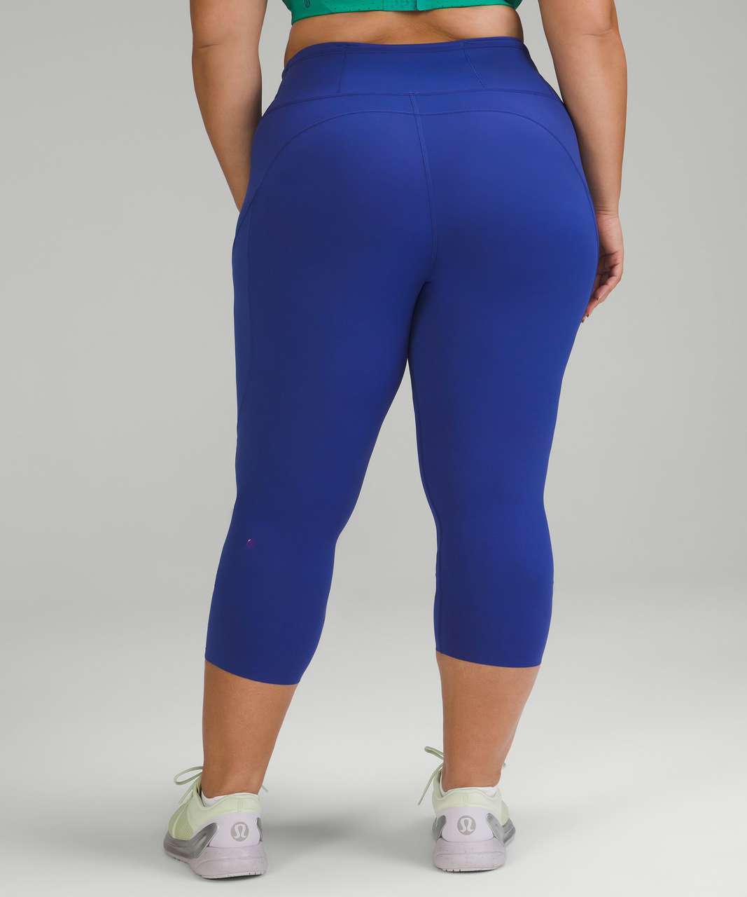 BRIGHT BLUE LULULEMON LEGGINGS CROPPED 23’ I