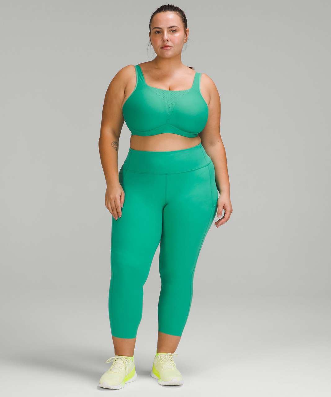 Lululemon Fast and Free High-Rise Crop 23" - Maldives Green