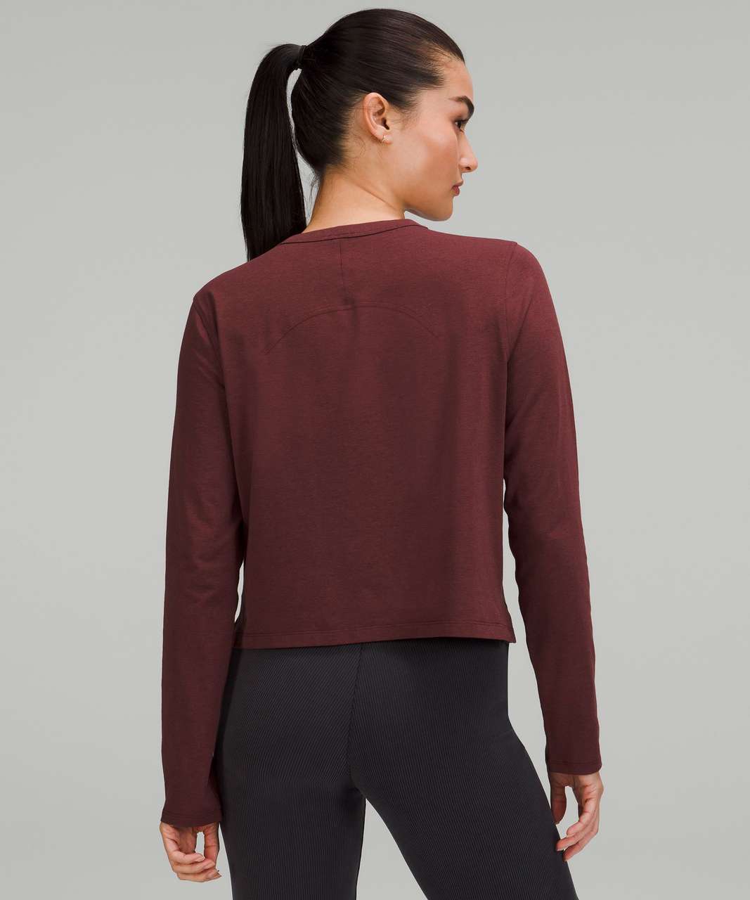 Lululemon Classic-Fit Cotton-Blend Long Sleeve Shirt - Red Merlot