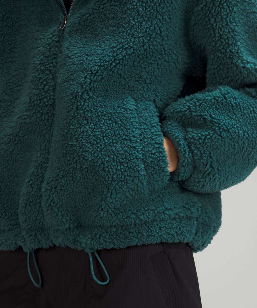 Lululemon Cinchable Fleece Zip-Up - Green Jasper