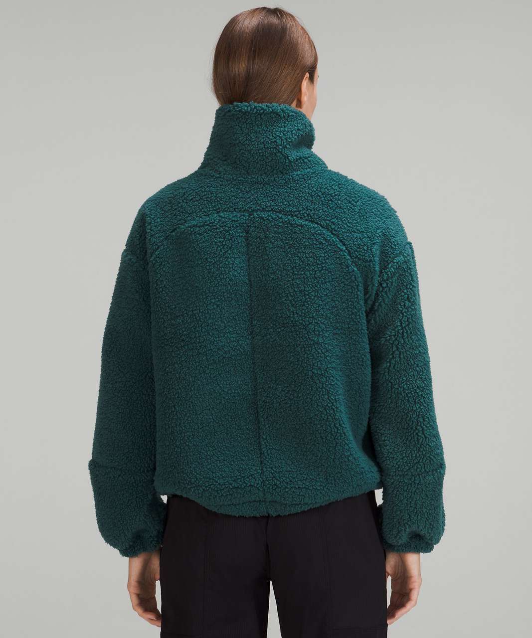 Lululemon Cinchable Fleece Zip-Up - Green Jasper - lulu fanatics