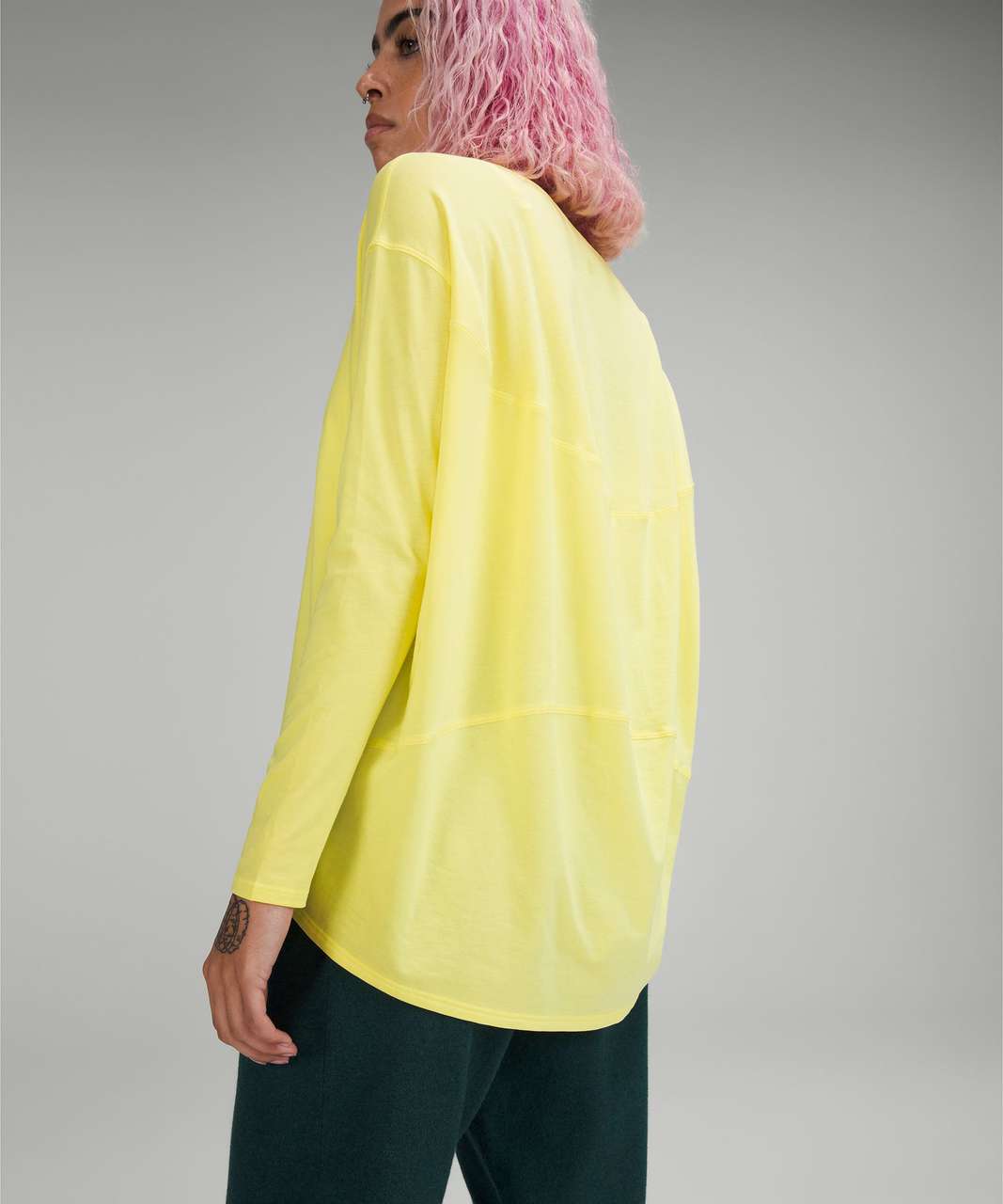 Lululemon Back in Action Long Sleeve Shirt - Sunlight Yellow