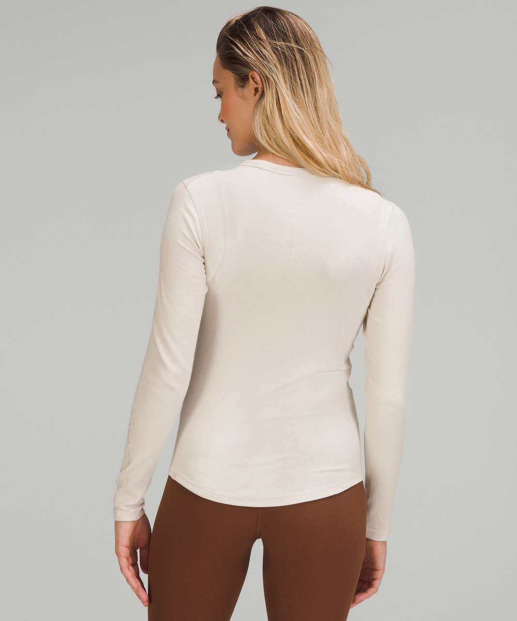 Lululemon Hold Tight Long Sleeve Shirt - White Opal