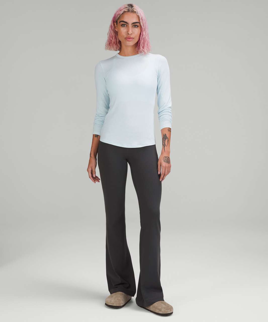 Lululemon Hold Tight Long Sleeve Shirt - Powder Blue - lulu fanatics