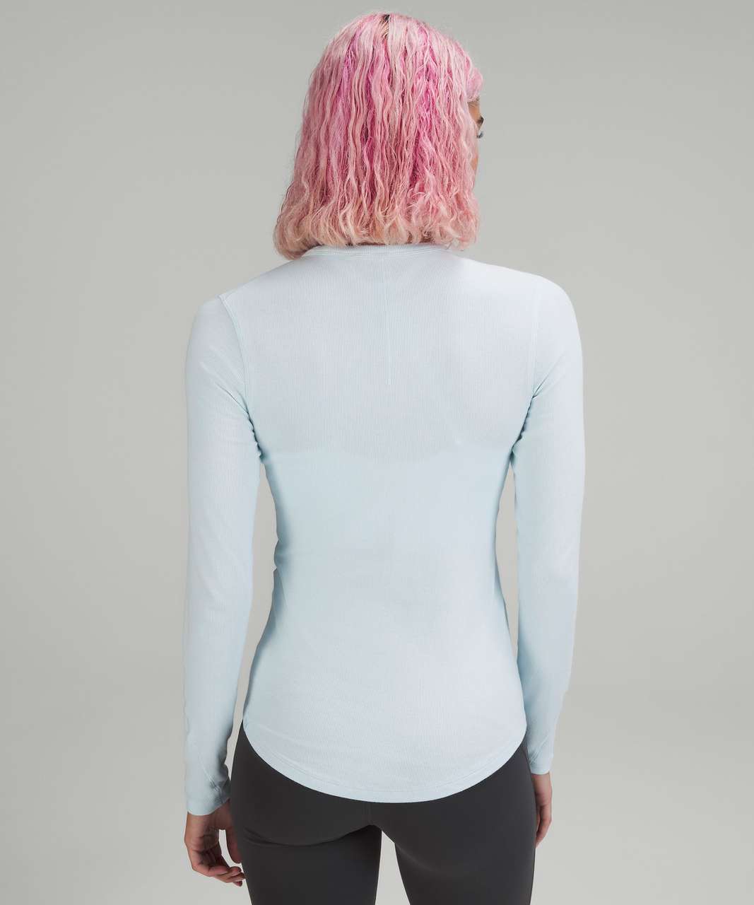 Lululemon Hold Tight Long Sleeve Shirt - Powder Blue - lulu fanatics