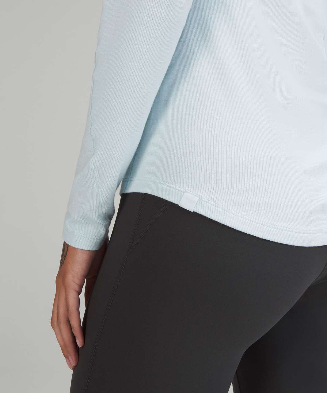 Lululemon Hold Tight Long Sleeve Shirt - Powder Blue - lulu fanatics