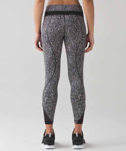 Lululemon Inspire Tight II - Power Luxtreme Spray Jacquard Shocking Blue  Black / Black - lulu fanatics