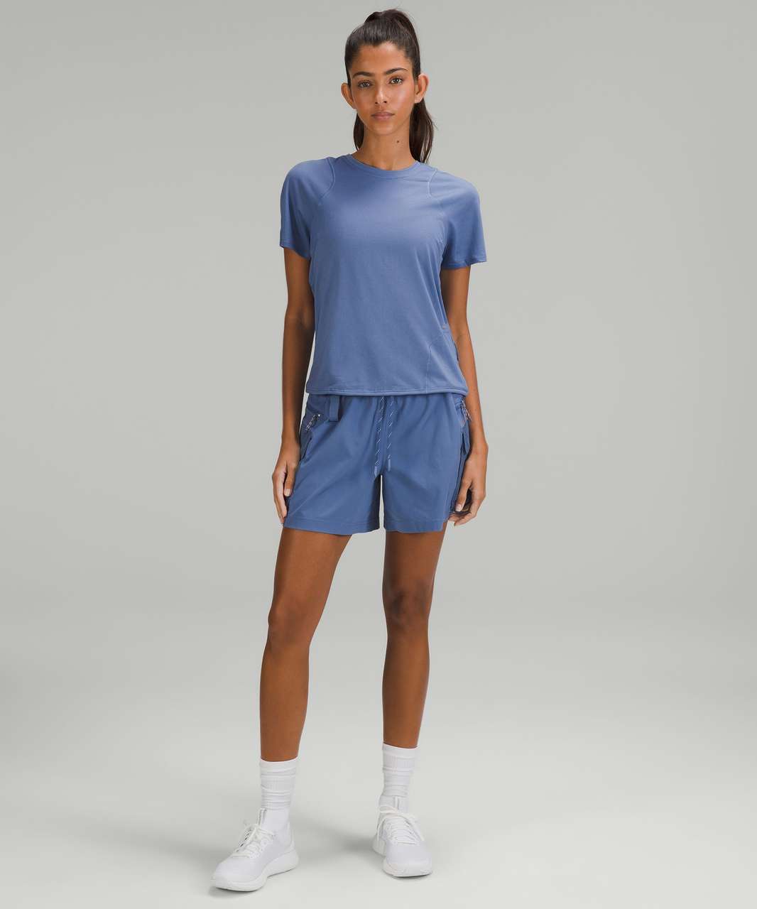 Lululemon Lightweight Cinched Hem Hiking T-Shirt - Water Drop