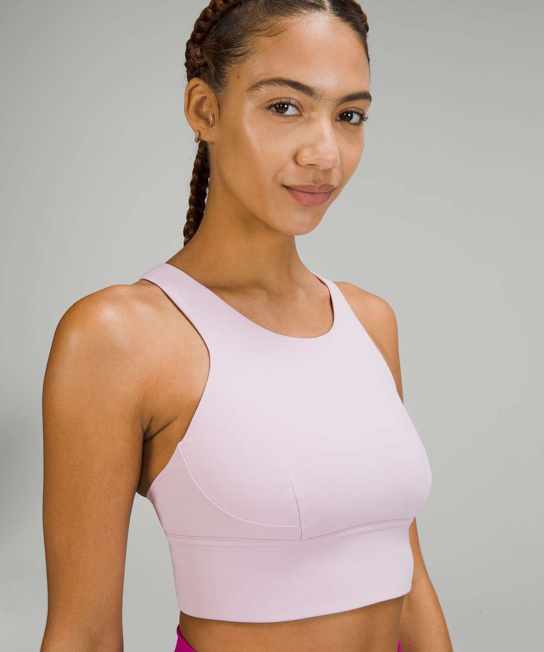 Lululemon Wunder Train Longline Bra *Medium Support, C/D Cup - Pink Peony