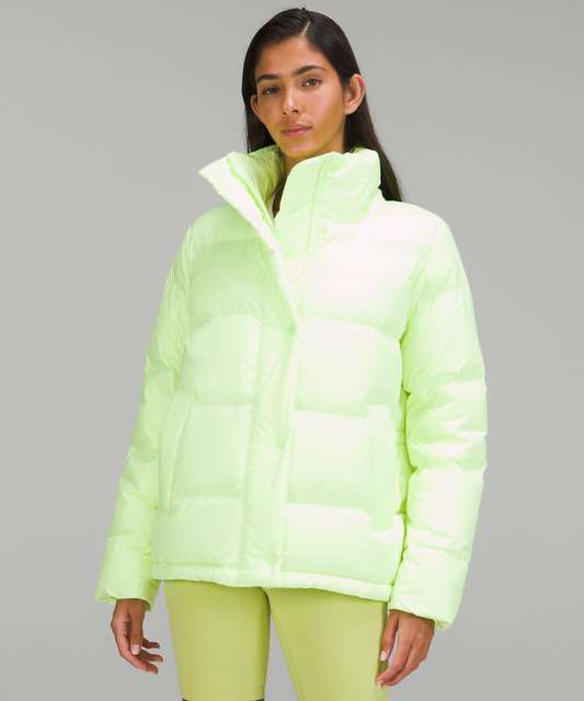 NWT Lululemon Wunder Puff Jacket *Wool Heathered Light Chrome Size 10