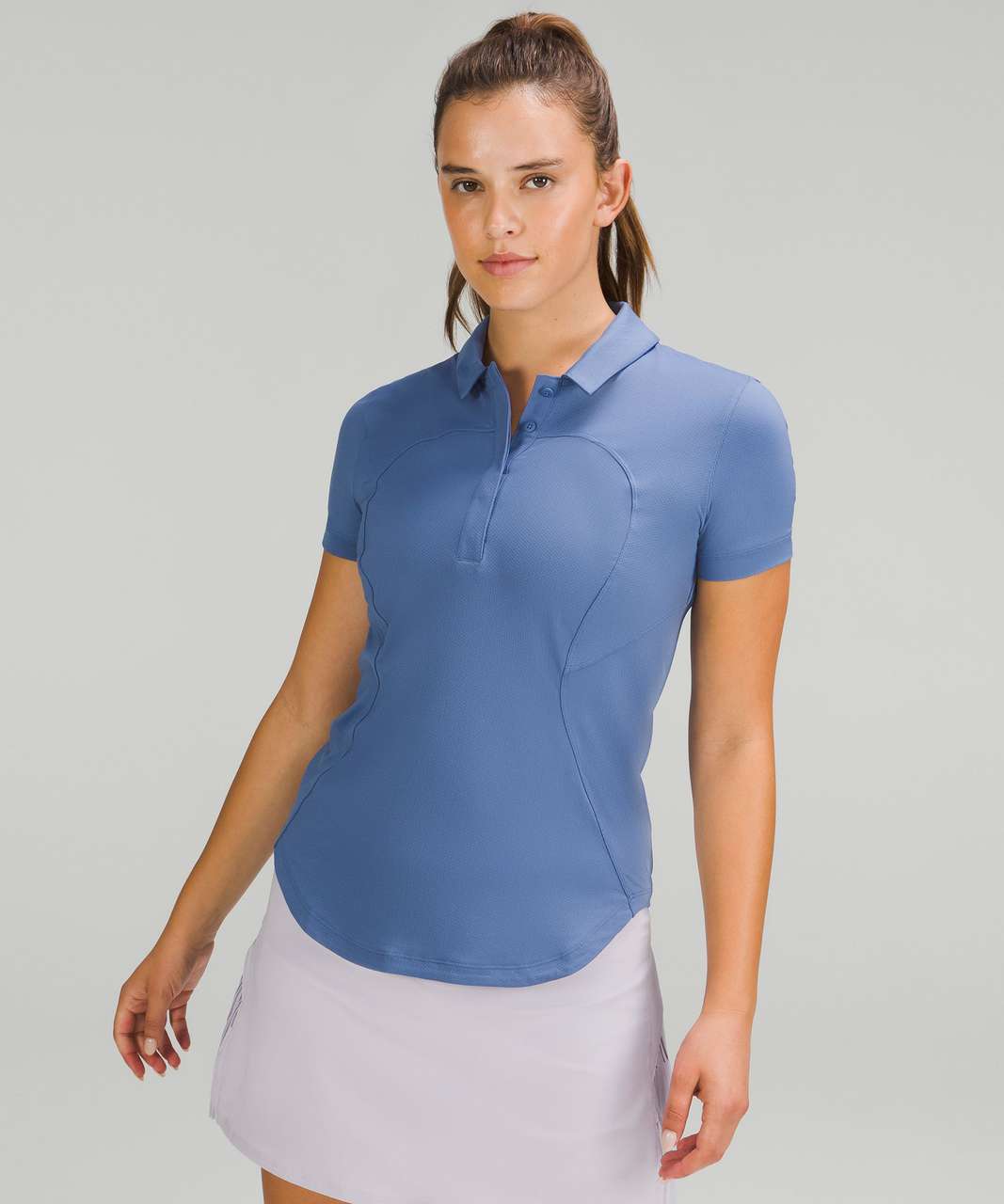 Lululemon Quick-Drying Short Sleeve Polo Shirt - Water Drop