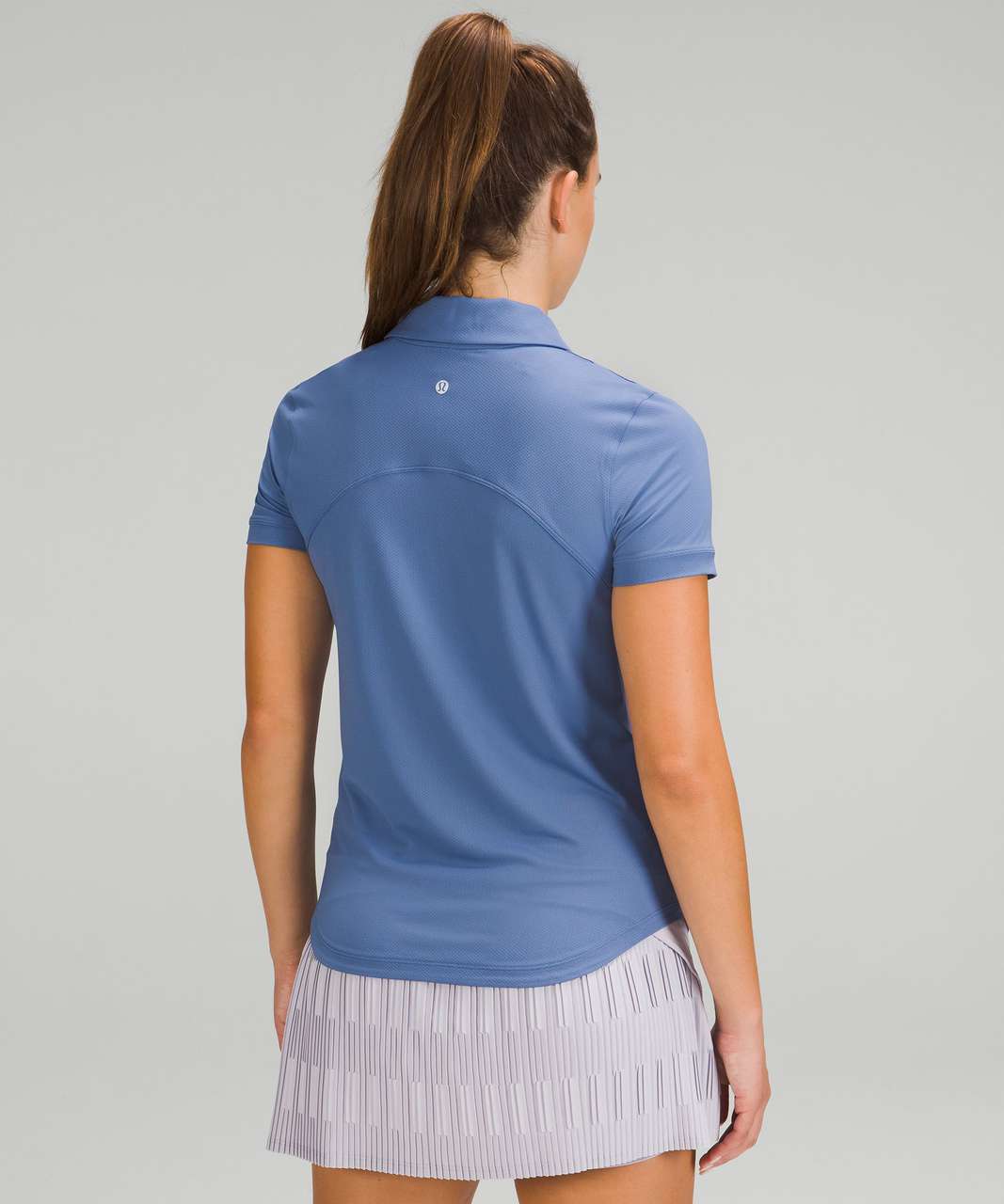 Lululemon Quick-Drying Short Sleeve Polo Shirt - Water Drop - lulu fanatics