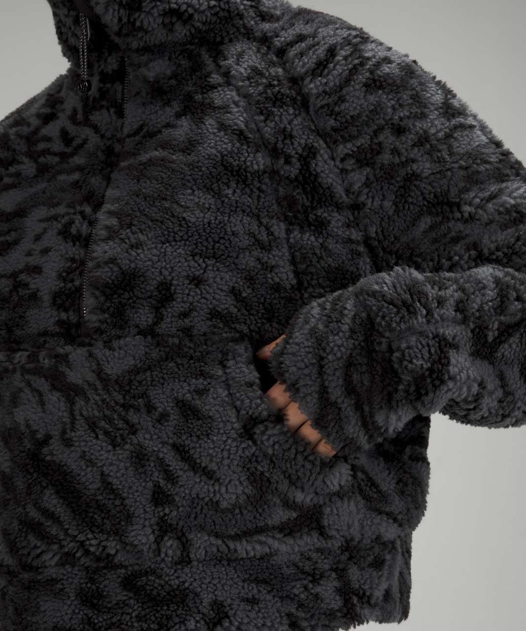 Lululemon Scuba Oversized Fleece Funnel Neck *Jacquard - Liquidize Camo Jacquard Dark Carbon Black