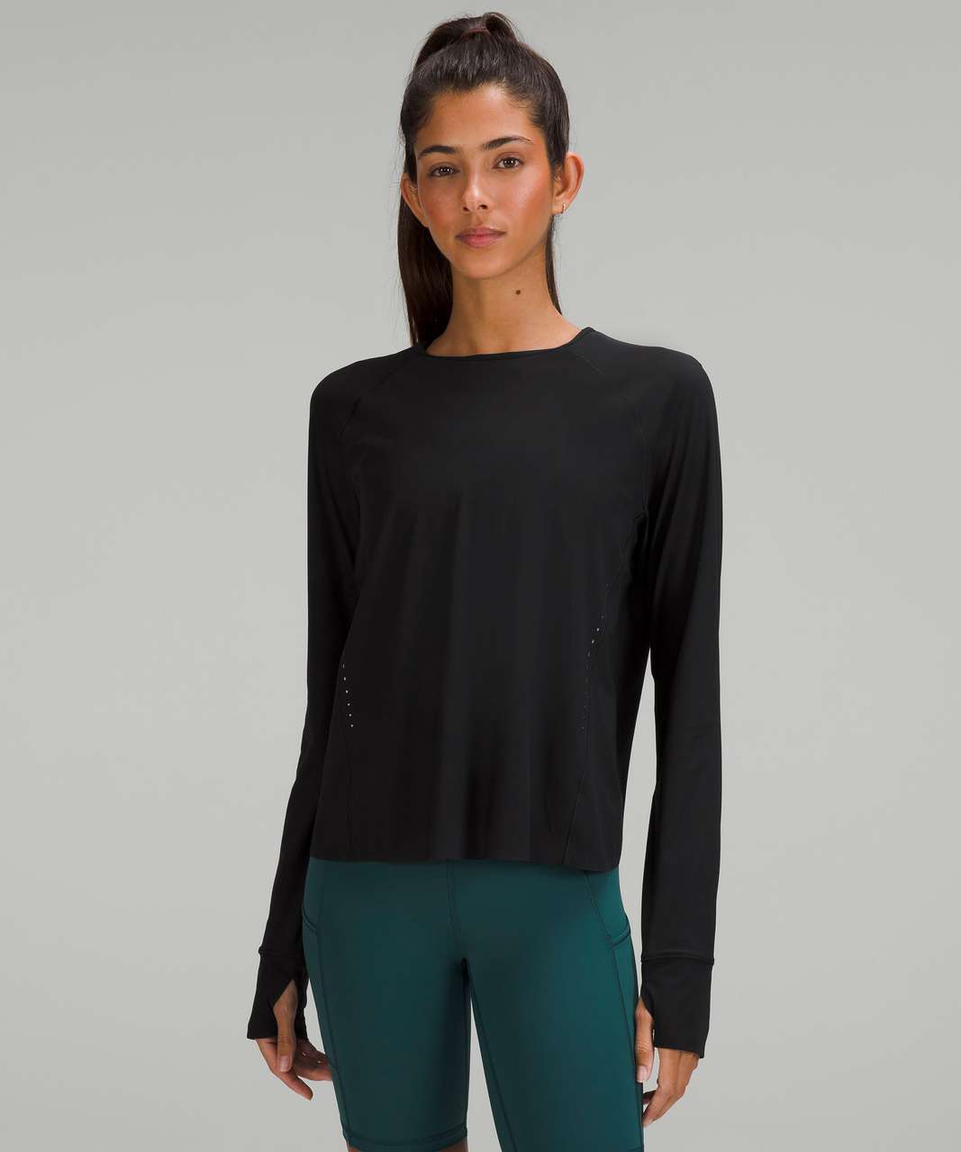 Lululemon UV Protection Running Long Sleeve Shirt - Black