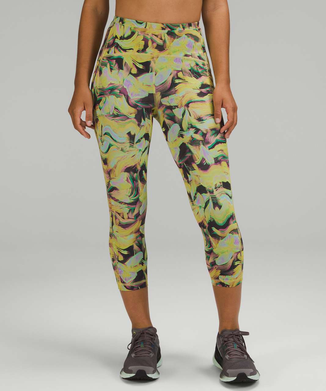 Lululemon Swift Speed High-Rise Crop 21" - Mood Enhancer Yellow Multi