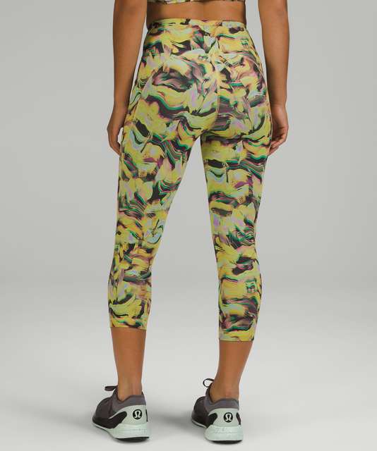 Lululemon Swift Speed High-Rise Crop 21 Women's 16 Heritage 365 Camo Green