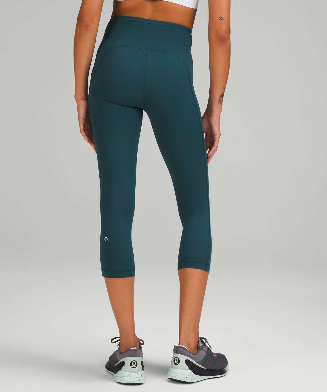 Lululemon Swift Speed High-Rise Crop 21 - Green Jasper - lulu fanatics