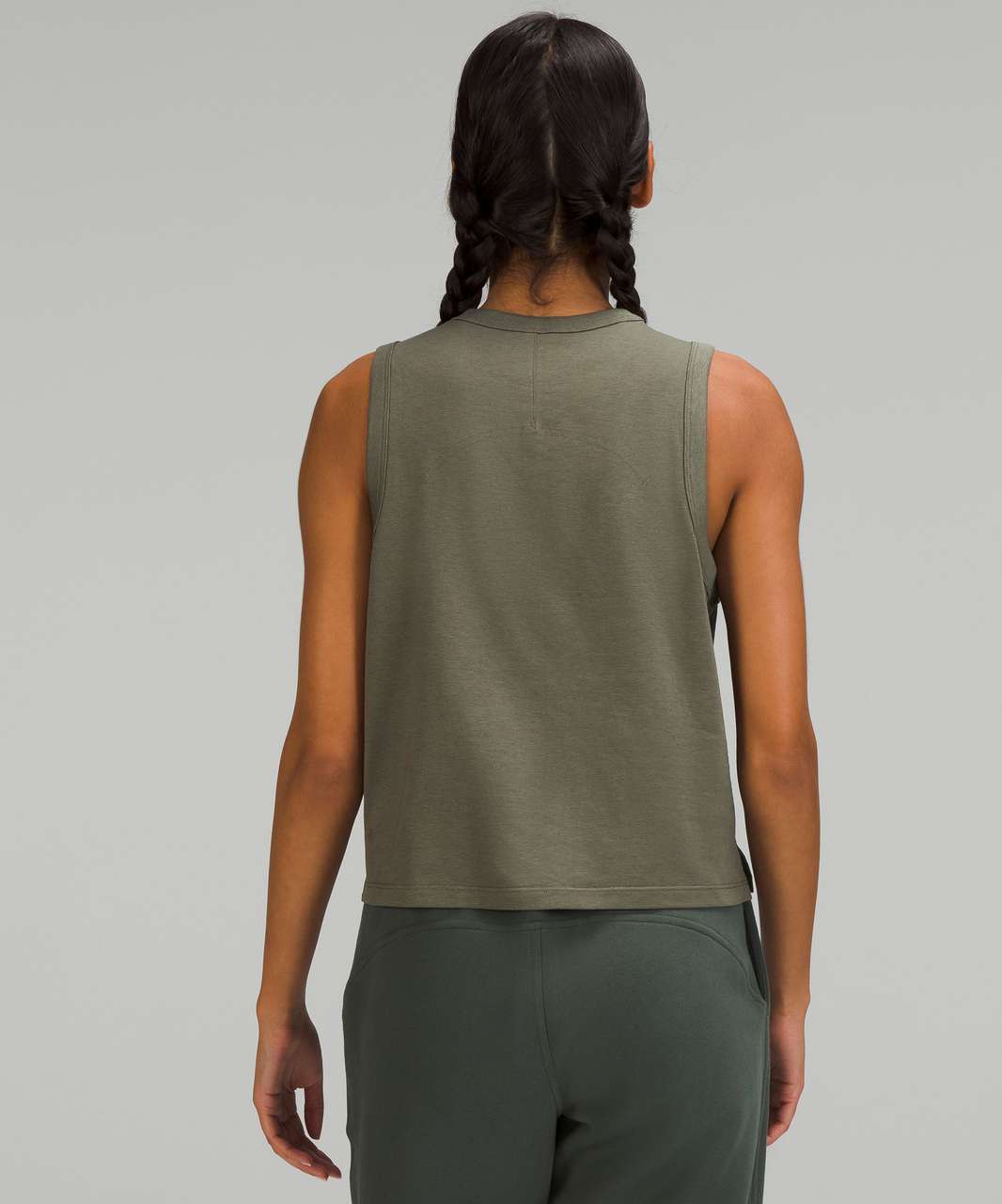 Lululemon Classic-Fit Cotton-Blend Tank Top - Army Green - lulu