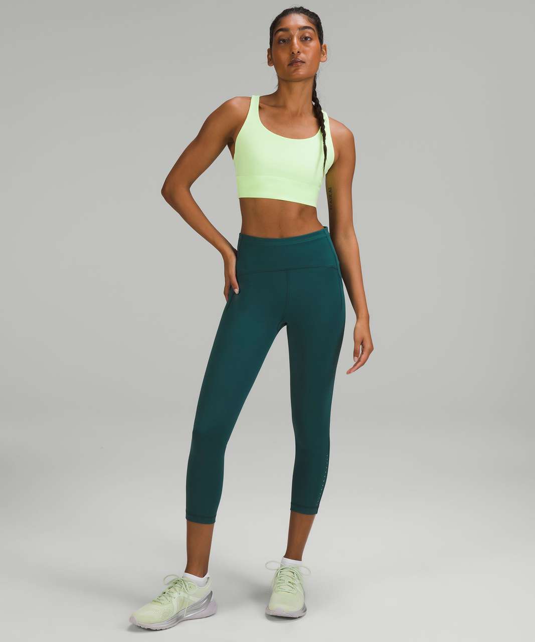 Lululemon Swift Speed High-Rise Crop 23 - Teal Lagoon - lulu fanatics