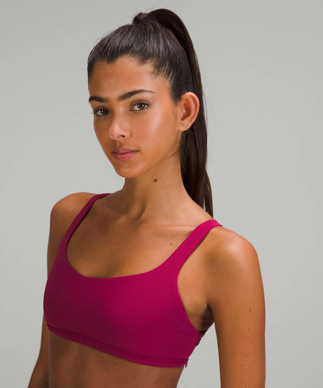 Lululemon Free to Be Ribbed Bra - Wild *Light Support, A/B Cup - Pomegranate