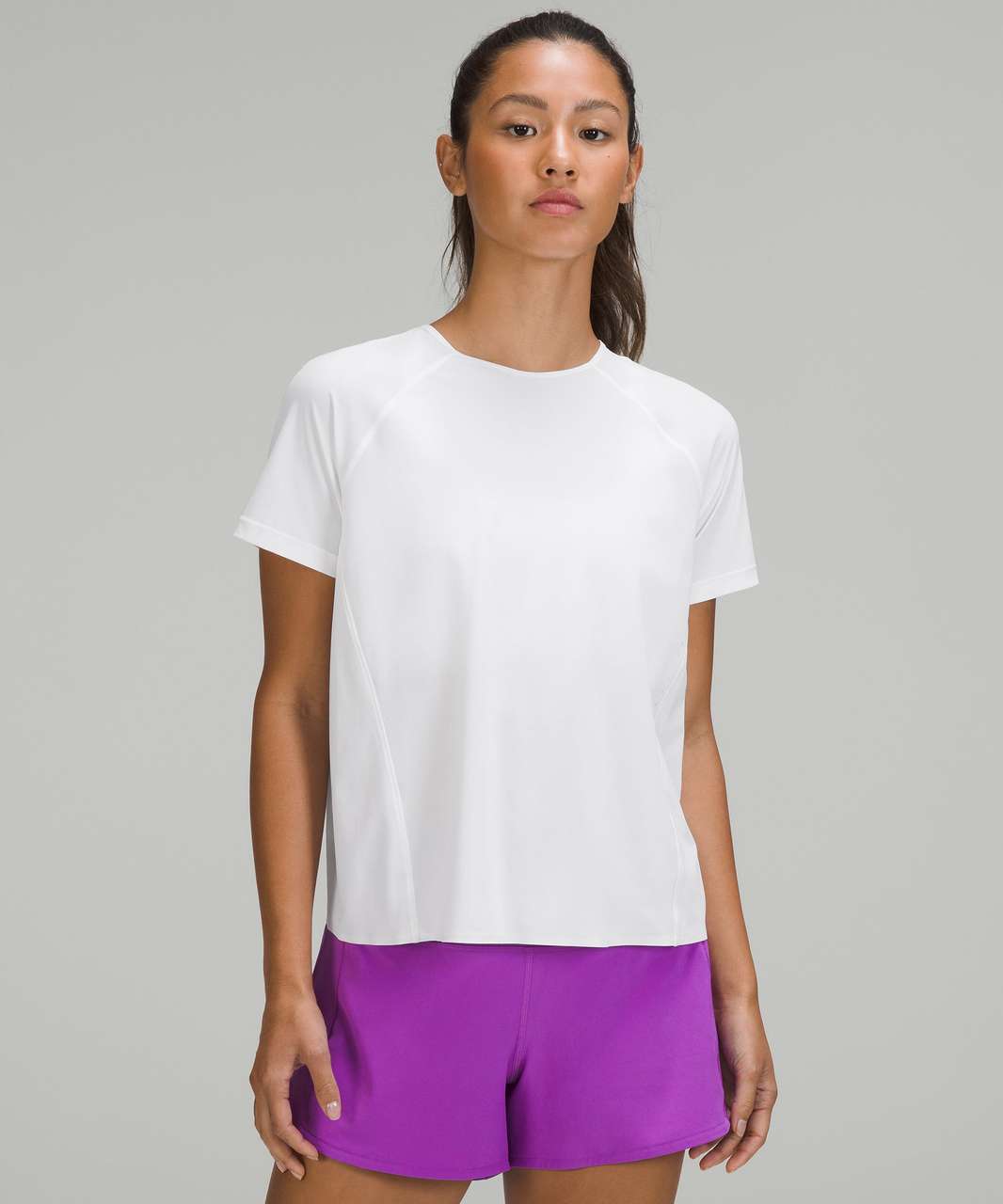 Lululemon UV Protection Running Short Sleeve Shirt - White