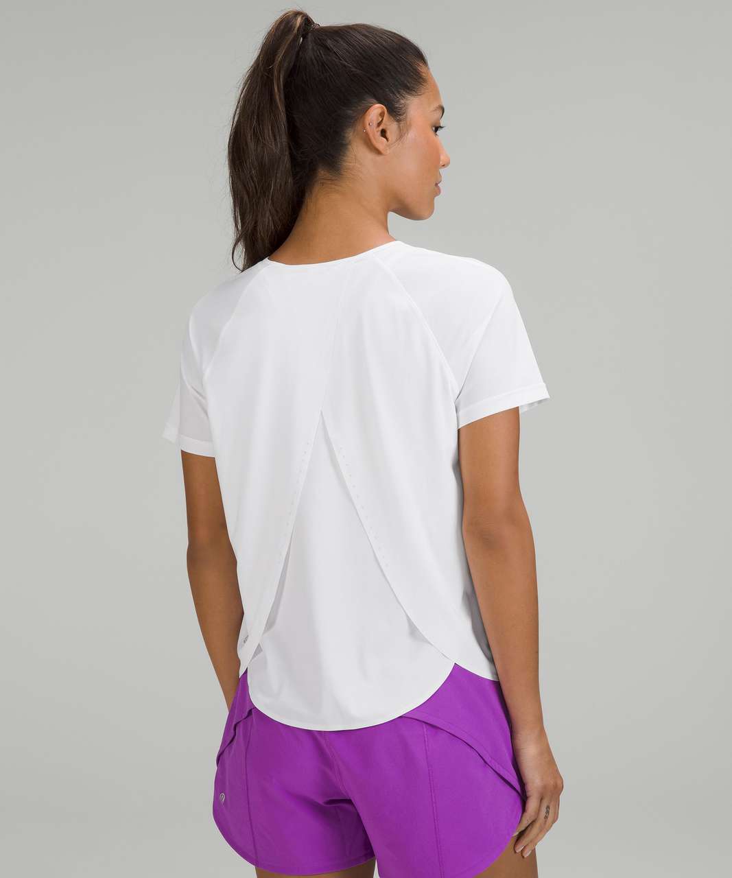 Lululemon UV Protection Running Short Sleeve Shirt - White