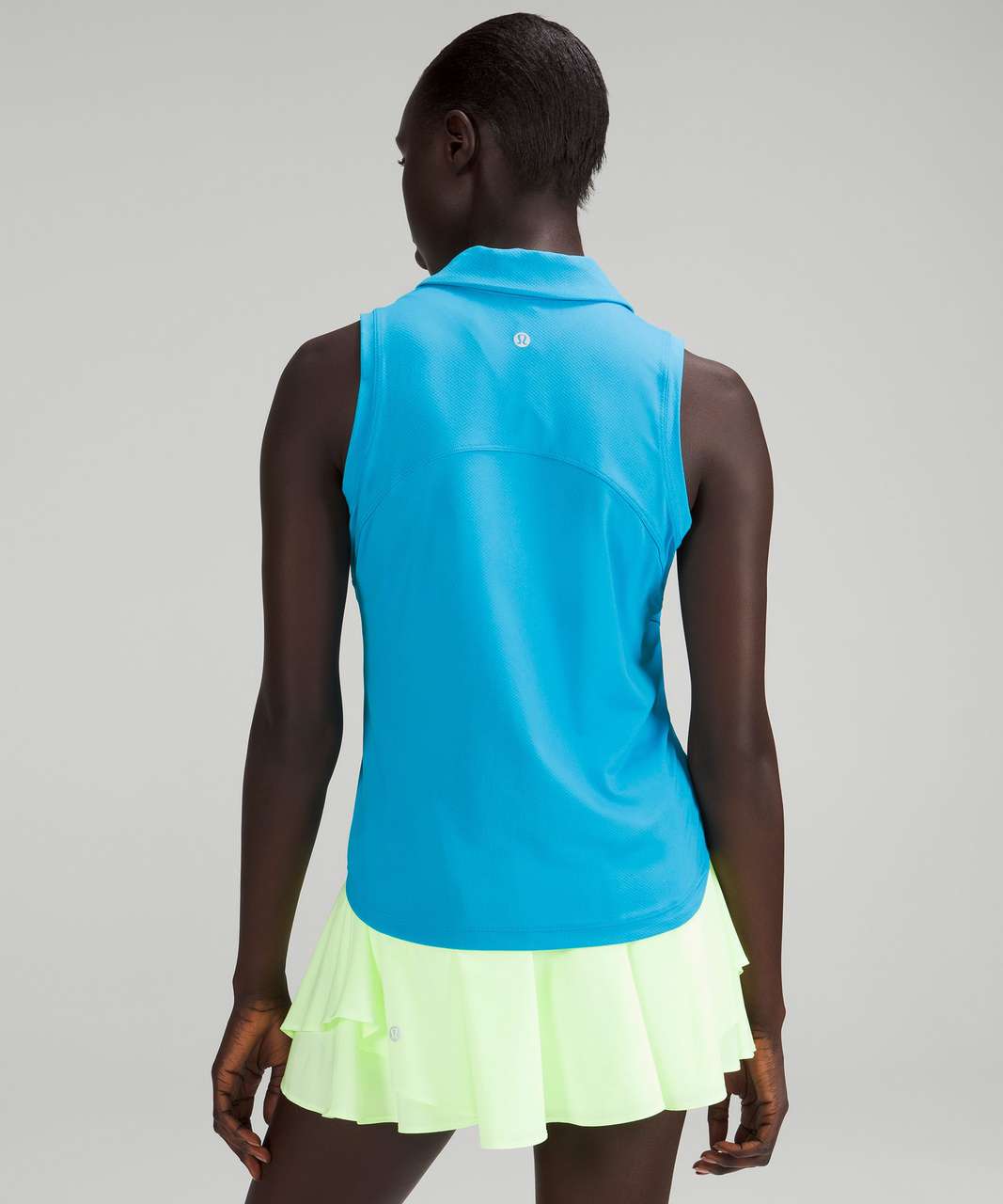 Lululemon Quick-Drying Sleeveless Polo Shirt - Turquoise Tide - lulu ...