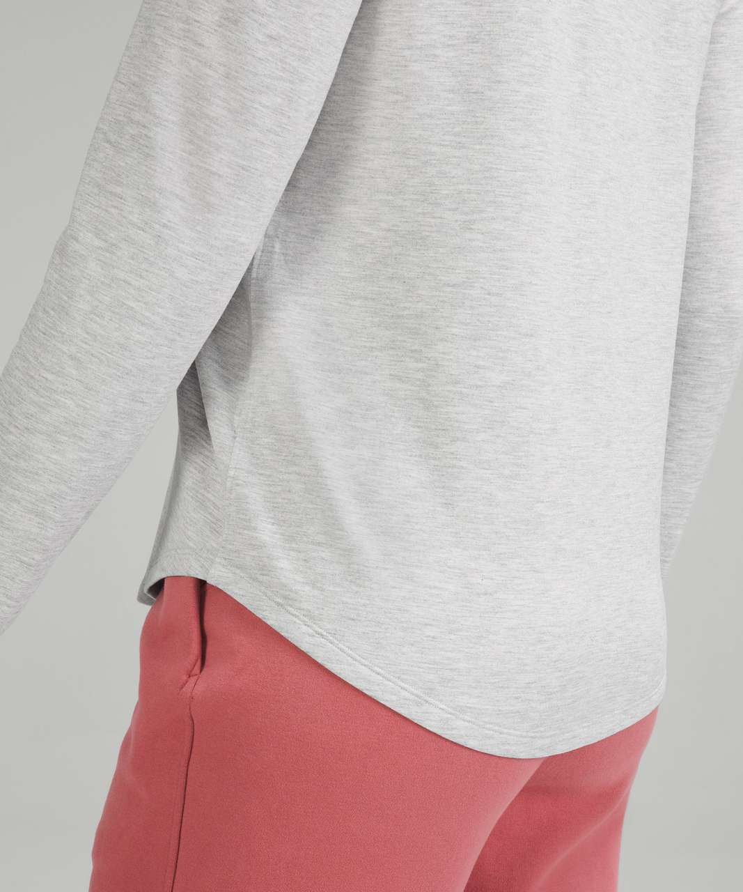 Lululemon Love Modal Fleece Long Sleeve Shirt - Heathered Core