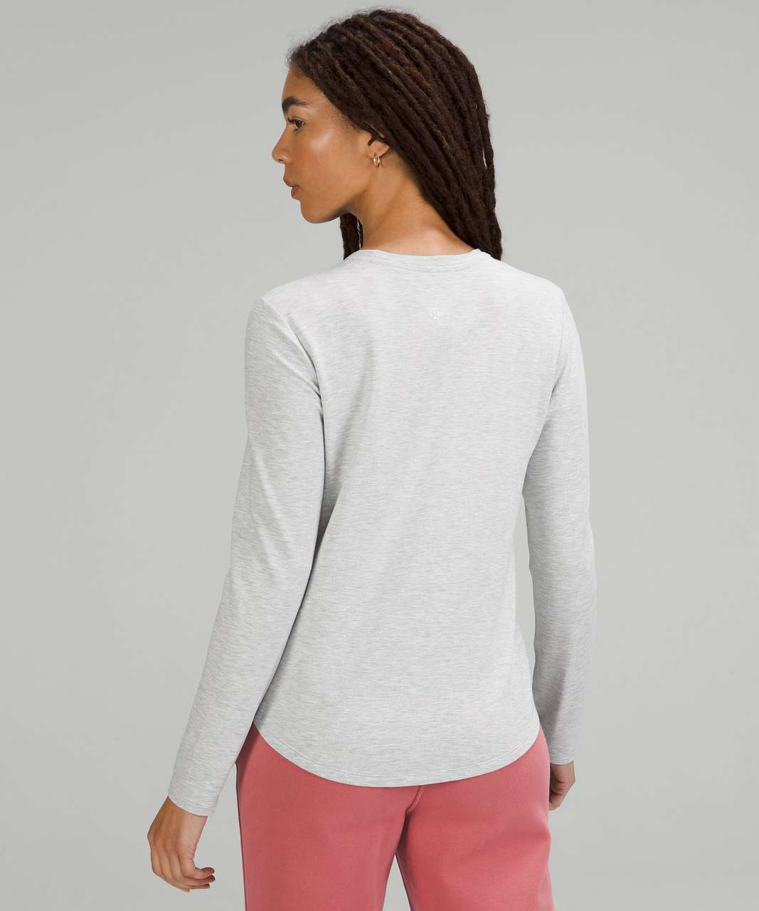 Lululemon Love Modal Fleece Long Sleeve Shirt - Heathered Core Ultra Light Grey