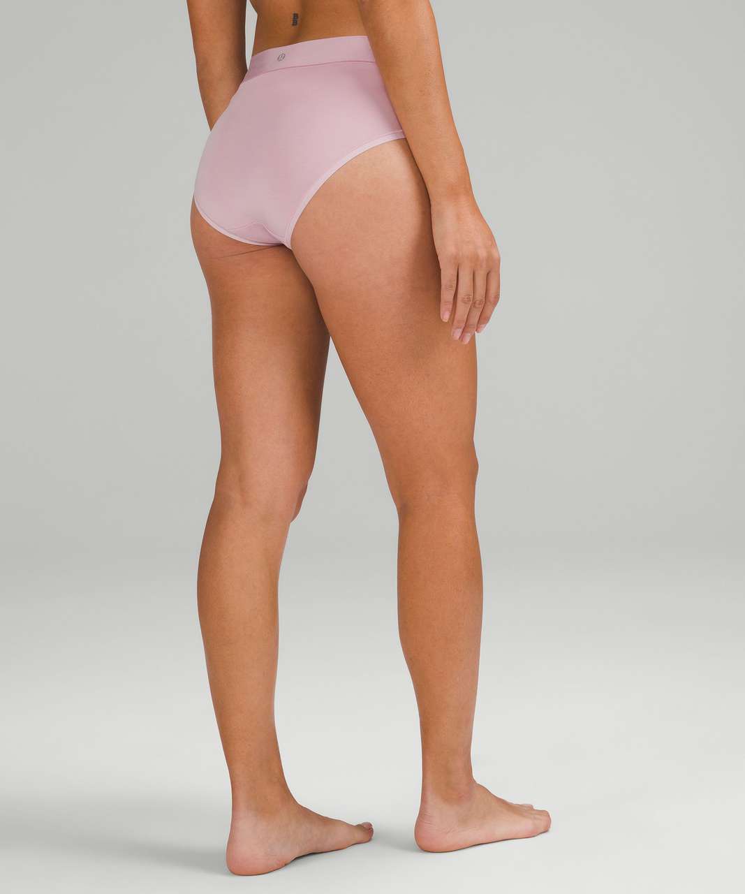 Lululemon UnderEase High-Rise Bikini Underwear 3 Pack - Gull Grey / Pink Peony / Cayenne