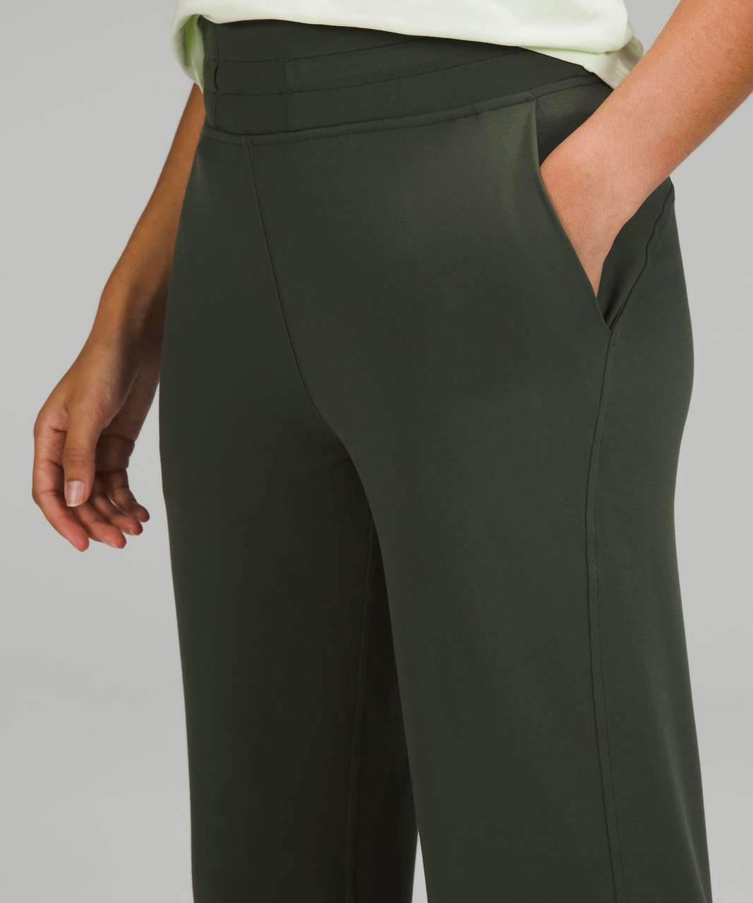 Lululemon Ready to Rulu Straight-Leg High-Rise Pant - Smoked Spruce - lulu  fanatics