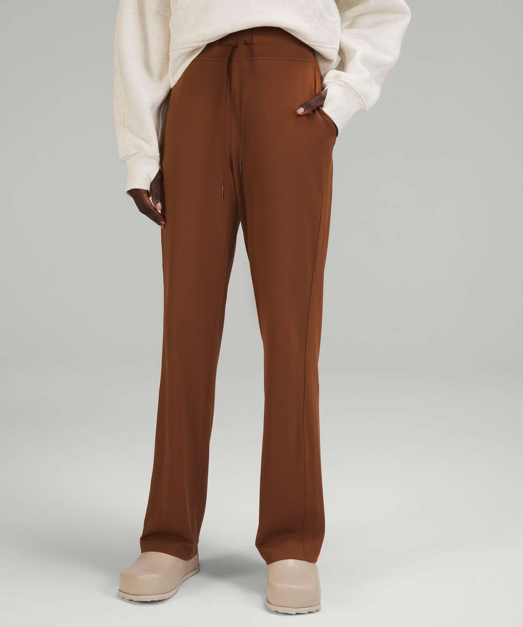 Lululemon Ready to Rulu Straight-Leg High-Rise Pant - Roasted Brown