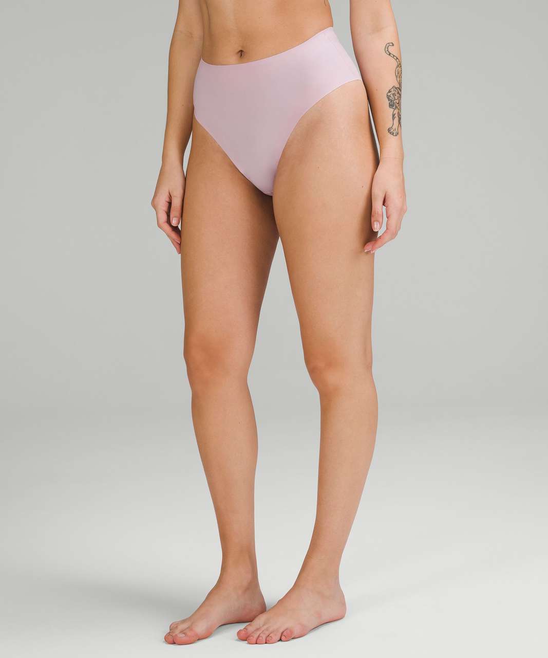 Lululemon InvisiWear High-Rise Bikini Underwear 3 Pack - Gull Grey / Pink Peony / Cayenne