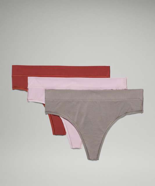 Lululemon UnderEase High-Rise Thong Underwear - Chambray - lulu fanatics