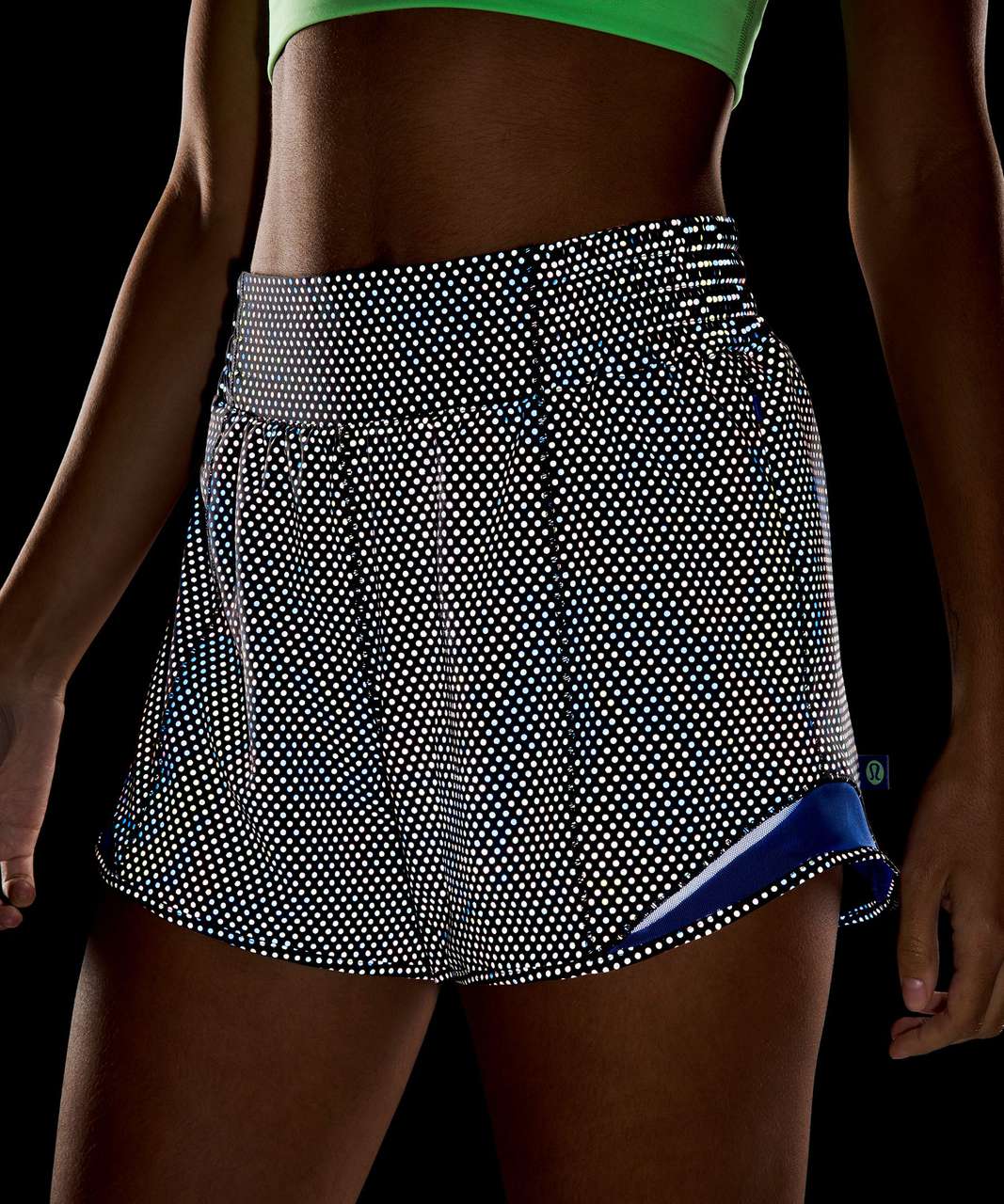 Lululemon Hotty Hot Short Long (Reflective) (4 ) - Frozen Fizz Reflective  Silver - lulu fanatics