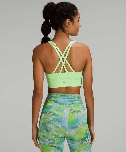 NEW LULULEMON Energy Bra Long Line SE Wrap MITO Strappy Padded