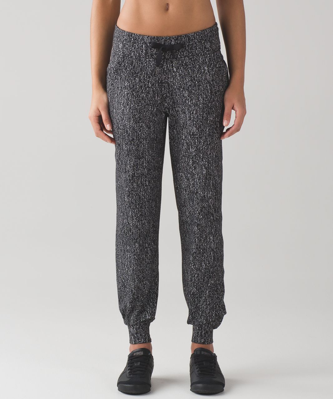 Lululemon Ready To Rulu Pant - Running Luon Suited Jacquard Black White ...