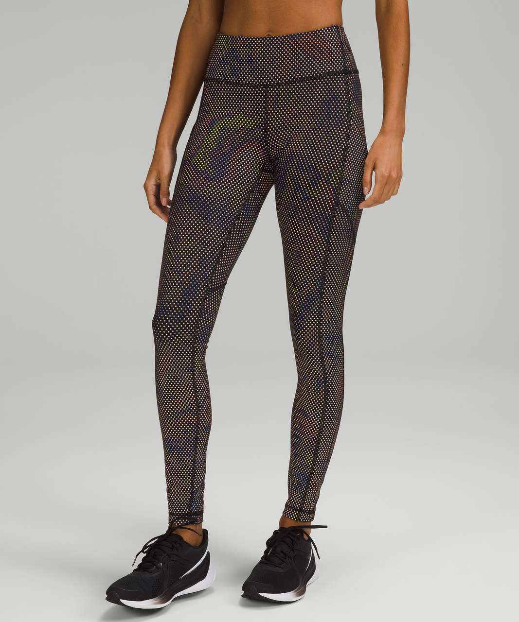 Lululemon Limited Edition Swift Speed Mid-Rise Reflective Tight 28" - Anticipation Reflective Silver Multi