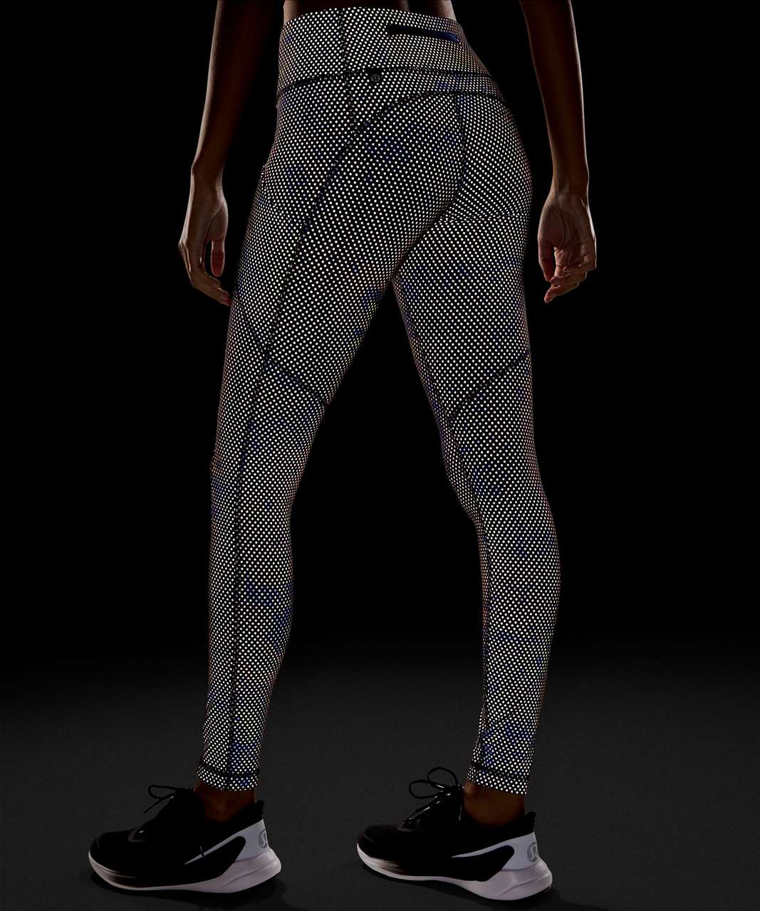 Lululemon Limited Edition Swift Speed Mid-Rise Reflective Tight 28" - Anticipation Reflective Silver Multi