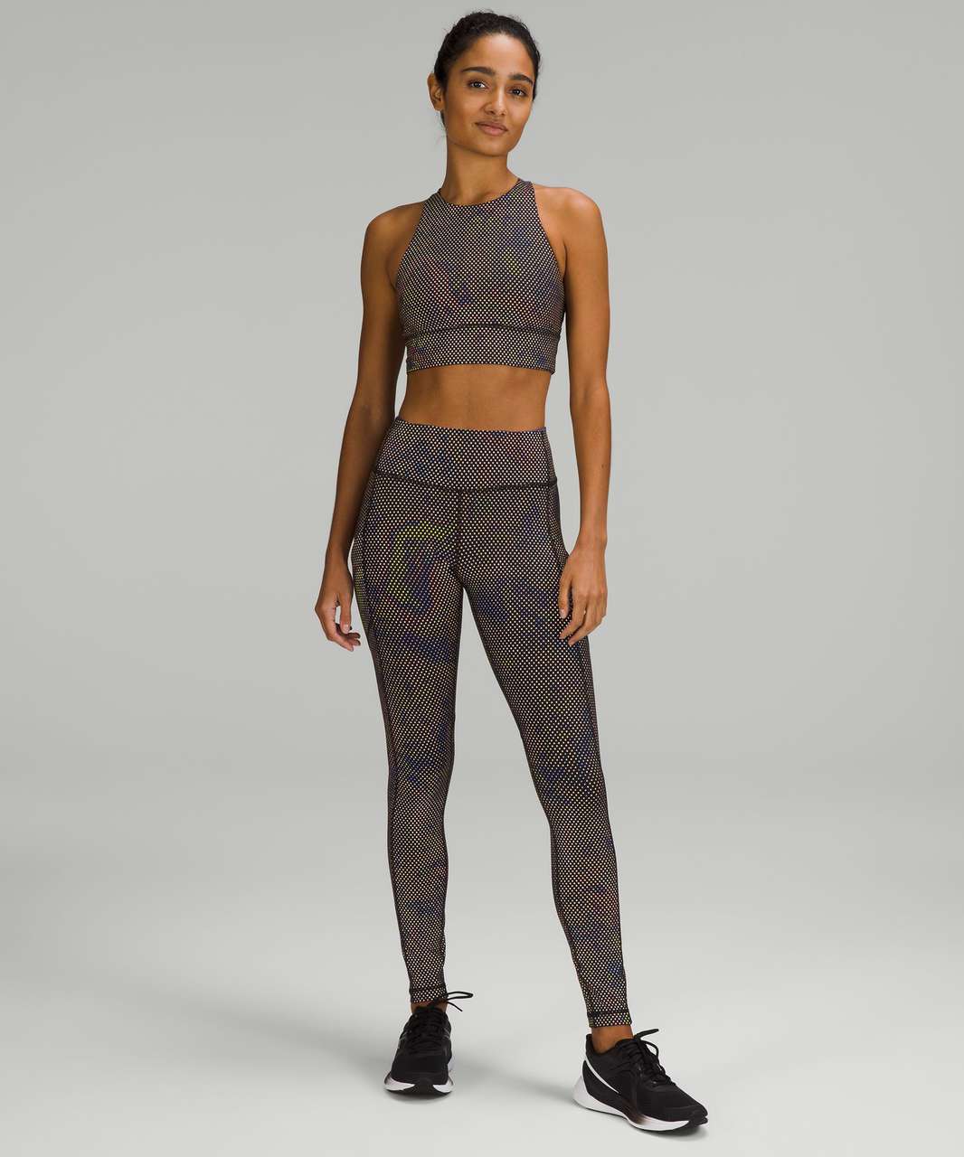 Lululemon Limited Edition Swift Speed Mid-Rise Reflective Tight 28" - Anticipation Reflective Silver Multi